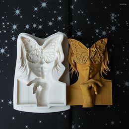 Baking Moulds 1 Butterfly Men's 3D Silicone Mold Font Cake Decoration Tool Chocolate Wedding Party Essential To