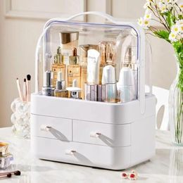 Storage Boxes Makeup Organiser And For Vanity With Lid Drawers Countertop Waterproof Dustproof