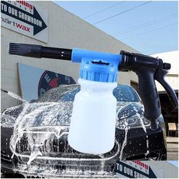 Water Gun Snow Foam Lance 1L Adjustable Car Washer Nozzle Washing Cleaning Foamer Pot Soap Shampoo Sprayer Spray Drop Delivery Automob Otgpu