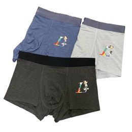 Mode män underbyxor designer andningsboxare sport lyx varumärke v tryckt herr underkläder män sexig klassisk mens boxer casual shorts underkläder sömlös mjuk v v v