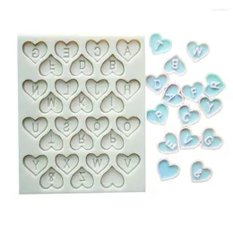 Baking Moulds Silicone Cake Decoration Love Letters Fondant Letter Moulds Tools Chocolate Soap Resin