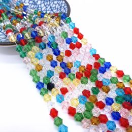 New 4-6-8mm Austria Crystal Beads Spacer Glass Bead DIY Earrings Bracelet Choker Necklace Jewelry Making
