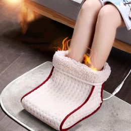 Washable Cosy Foot Heater Electric Warm Foot Warmer 5 Heats Control Settings Fleece Lining Foot Care Pad Winter Warm Supplies