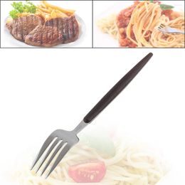 Flatware Sets Universal Portable Thickened Wood Grain Pattern 304 Stainless Steel Tableware Fork For Kitchen Dinnerware