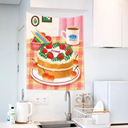 Tapestries Cute Small Tapestry Cake Pattern Background Cloth Ins Hanging Bedroom Wall Room Decoration Po Props