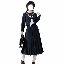 japanese School Uniforms Plus Size JK Sailor Basic Carto Sweet Sailor Girl Uniform Sets Students Costume Women Girl Costume y45V#