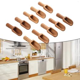 Coffee Scoops Condiment Spoons Kitchen Dagdet Lotus Wood 2.4x7.8cm Wooden Spoon Salt Sugar Seasoning