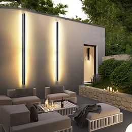 Waterproof Wall Lamp LED Outdoor Lighting IP65 Aluminium Wall mounted Garden Villa porch Sconce Light 110V 220V Sconce Luminaires
