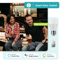 RGB Tuya Smart Wifi GU10 E27 E14 LED Lights Bulb Life APP Control Led Lamp Works With Yandex Alice Google Home Alexa