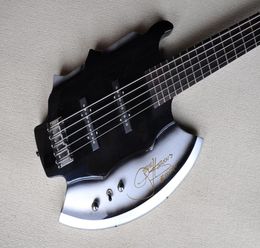 Factory Custom 5String Axe Electric Bass Guitar with Rosewood FingerboardChrome Hardwareswith SignatureOffer Customized7779151