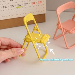 1/5PCS Cute Mobile Phone Stand Desktop Phone Stand Kawaii Mini Chair Adjustable Holder for ipad Cellphone Desk Organizer Tablet