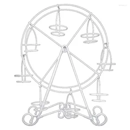 Plates Big Deal Cupcake Display Stand Holder Pastry Ferris Wheels Dessert Serving Tray For Wedding Party Furniture Accessories