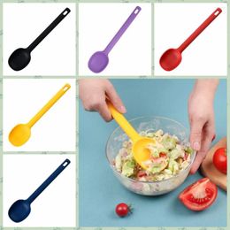 Spoons High Temperature Resistant Silicone Stirring Spoon Large Size Anti-scald Soup Long Handle Seasoning Cereal