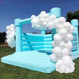 wholesale 15x15ft 4.5x4.5m outdoor activities Inflatable Wedding Bouncer white birthday Jumper Bouncy Castle for adults and kids