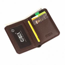 wallet Men Card Holder Mini Male Purse Slim Wallet PU Leather Wallets Mey Clips ID Card Holders Carteira Masculina Carteras O4Xv#