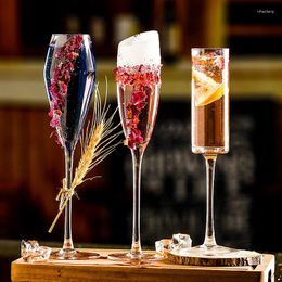Wine Glasses 2pcs Champagne Glass Cups Drinkware Whiskey Goblet Sparkling Bar Wedding Family Drink