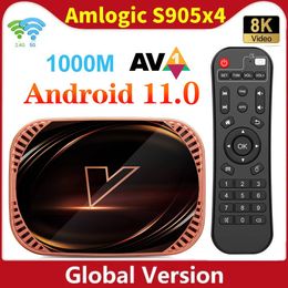 Android 11.0 TV Box Amlogic S905X4 VONTAR X4 Update From X3 4GB 32GB 64GB 128GB 1000M Dual Wifi AV1 8K Android 11 Media Player
