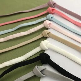 5/10/20 Yards 5mm Colourful Soft Hair Band Mask Ear Strap Colour Elastic Bands Rubber Rope Underwear Bra Shoulder DIY Sewing