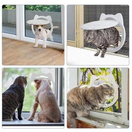Cat Carriers Dogs Screen Door Inside Flap 10.2x8.6 Inch Lockable Pet