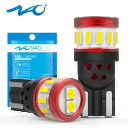 NAO W5W T10 LED Light 5W5 Ultra Bright Anti Error CANBUS Auto Lamp 12V W16W T15 Car Interior Licence Plates Indincator Side Bulb