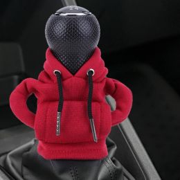 3-1pcs Hoodie Car Gear Shift Cover Manual Handle Gearshift Sweatshirt Change Lever Cover Car Gearbox Hood Cover Car Interior