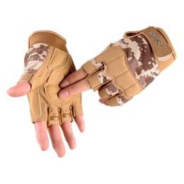 Sports Gloves Tactical Half Finger Special Forces Military Fans Mens And Womens Outdoor Mountaineering Training Fitness Drop Delivery Dh3Ln