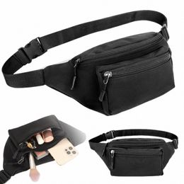 new Fi Double Zipper Waist Bag Candy Colour Women'S Casual Chest Bag Outdoor Sports Wallet Crossbody Mobile Phe Bag w1QX#