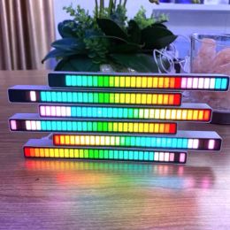 RGB LED Strip Light Music Sound Control Pickup Rhythm Ambient Lamp Atmosphere Night Lights For Bar Car Room TV Gaming Decoration
