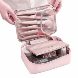 makeup Bag For Women Toiletries Organiser Waterproof Travel Make Up Storage Pouch Female Large Capacity Portable Cosmetic Case 50BR#