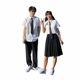 new Japanese Style High School Students Uniform Suit Academic Collage Style Korean Campus Girl Set British Men Boy Girl Uniforms d18I#