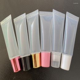 Storage Bottles 10pcs/lot 8ml 10ml 15ml 20ml Empty Lipstick Tube Lip Soft Hose Makeup Squeeze Bottle Clear Plastic Gloss Container