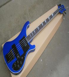 Special Blue Electric Bass Guitar with 4 StringsWhite BindingRosewood FingerboardBlack Hardwarescan be customized1976506