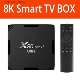 Set Top Box X96 MAX Plus TV box Android 11 2023 Amlogic S905X4 quad core 4K TVBOX AV1 dual WIFI USB3.0 intelligent high-definition 8K media player set-top box Q240330