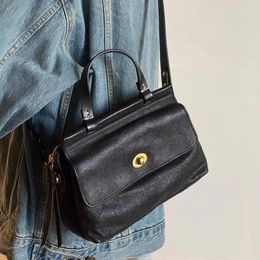 Shoulder Bags Casual Organiser Designer Luxury First Layer Cowhide Women's Crossbody Bag Weekend Soft Female Black Handbag