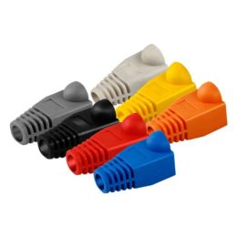 RJ45 Connector Plug Protective Sleeve Random Colour Plugs Cover Cap for CAT5E/6 Cable Usb s Laptop Pc Case