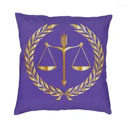 Pillow Law Golden Scales Of Justice Covers Soft Lawyer Legal Party Gift Case For Sofa Square Pillowcase Bedroom Decor