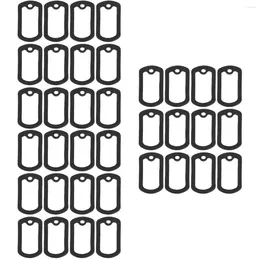 Dog Collars 36 Pcs Protective Cover Stainless Steel Mens Necklace Tag Label Supplies Silicone ID Silica Gel Man