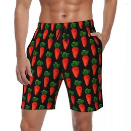 Men's Shorts Red Radishes Board Summer Carrots Sports Fitness Beach Men Quick Dry Hawaii Pattern Plus Size Swimming Trunks