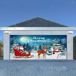 Tapestries Tapestry Decoration Decor Exquisite Christmas Style Seasonal Garage Door Cover With Rich Colour Party