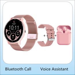 Woman Smartwatch Bluetooth Call Voice Assistant Custom Watchface 1.39inch Full Touch Screen Korean Support Smart Watch 2023