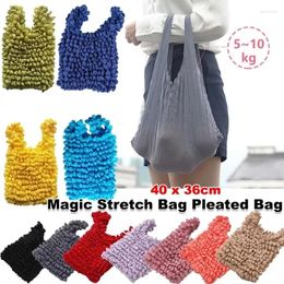 Storage Bags Large Capacity Magic Expansion Pleated Bag Multi Purpose Portable Elastic Eco-friendly Shopping Mini Handbag