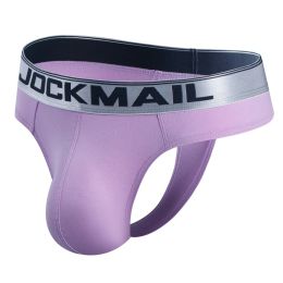 JOCKMAIL Sexy Underwear Men Briefs Gay Male Panties Penis Pouch String Low Waist Bikini Hombre Slip Lingerie Erotic Underpants