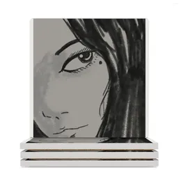 Table Mats Tomie Tribute Ceramic Coasters (Square) Household Utensils Kitchen Mat For Dishes Animal