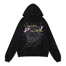 hoodie designer hoodie luxury men women hoodie spider pink purple Young Thug tracksuit 55555 web jacket Sweatshirt 555 High qualityUNF5