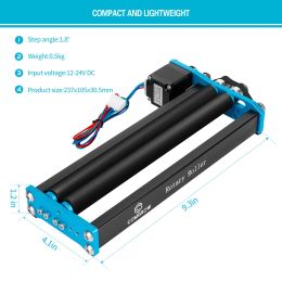 COMGROW Laser Engraver Rotary Roller Aluminum Y-axis Rotary Roller Engraving Module for CNC Engraving Wood Router DIY Tools