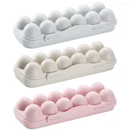 Storage Bottles 12 Seats Egg Holder Boxes Refrigerator Crisper Container Organiser Household Kitchen Anti-collision Damage Accessories