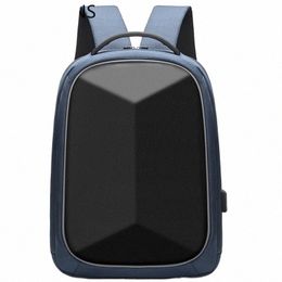 Sert kabuklu erkek sırt çantası şarj 15.6 inç dizüstü bilgisayar sırt çantası su geçirmez fi okul çantası seyahat Busin G1yl#