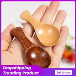 Spoons Spoon Easy To Clean Ma Lun Guang Tableware Wooden Natural Health Wood Soup Anti Scalding Safety In Use Solid Color