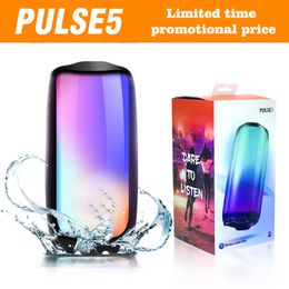 PULSE5 Bluetooth Speaker Full Colour LED Light Effect IPX7 Waterproof Outdoor Bluetooth Speaker Bass Effect Wireless Bluetooth