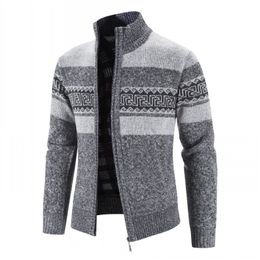 Men Winter Cardigans Sweaters Jackets New Male Thicker Warm Casual Sweatercoats Good Quality Male Slim Fit Sweaters Size 3XL